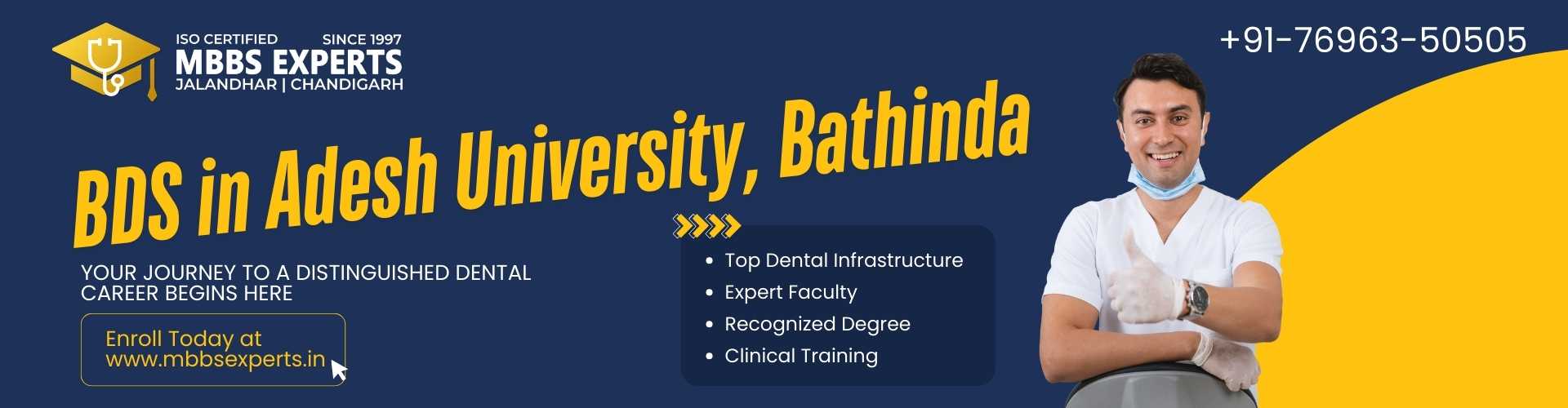 bds fees in adesh university bathinda