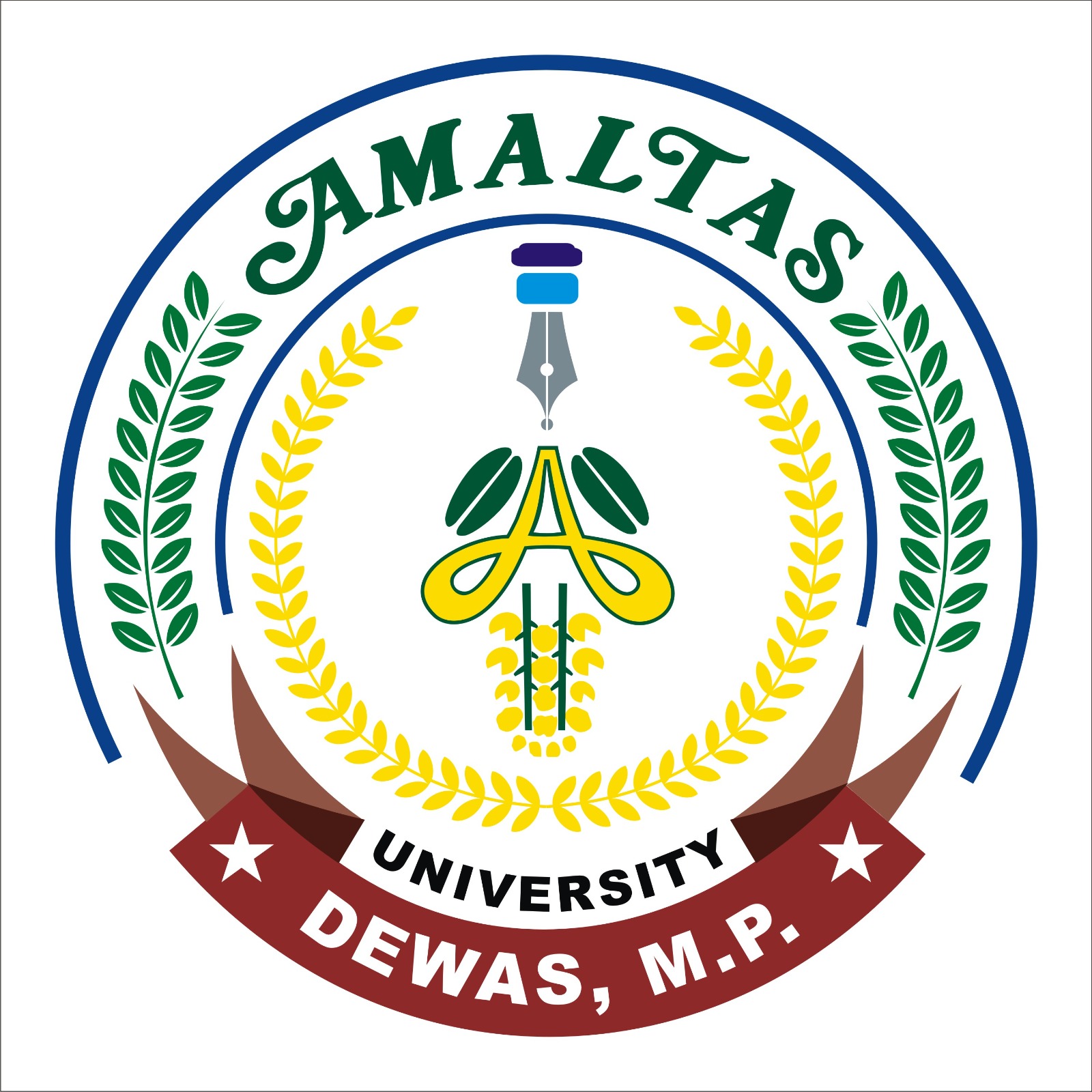 logo amaltas institute of medical sciences, dewas